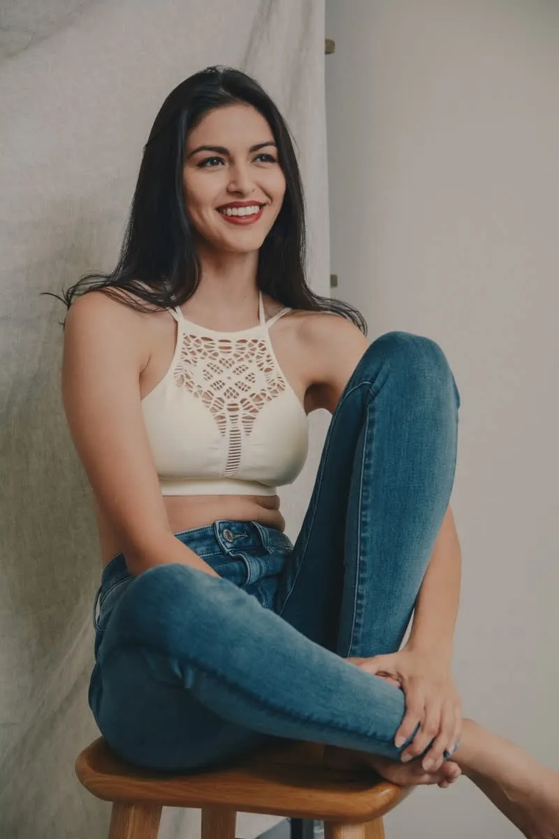 This Is It Bralette - Floral Cutout