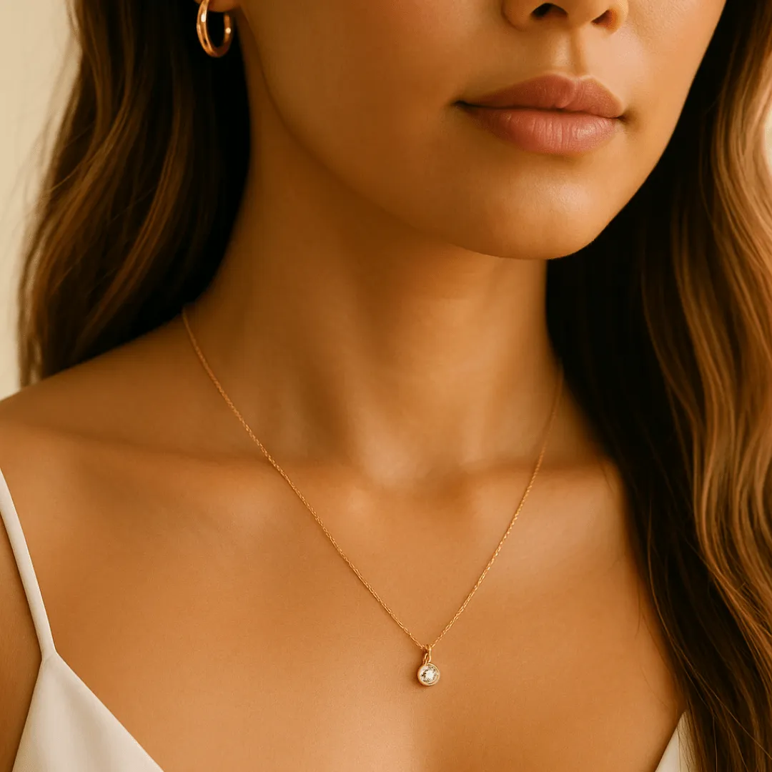 Tiny CZ Diamond Necklace