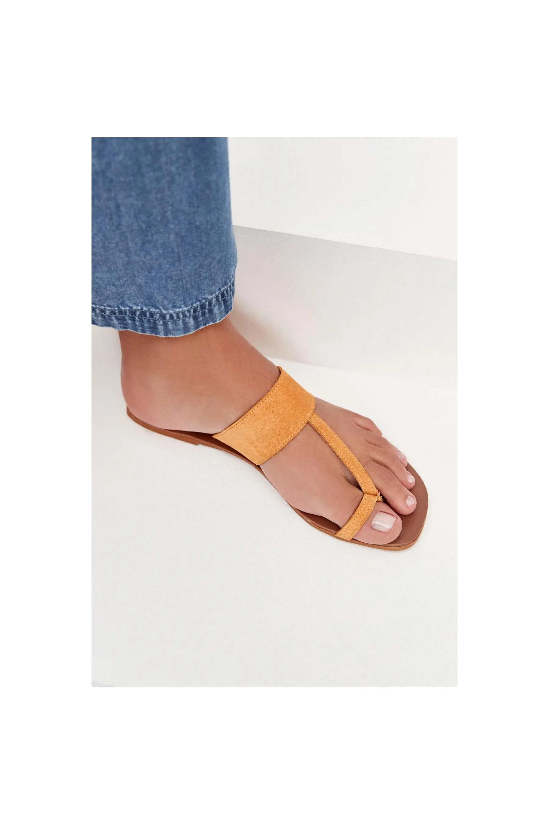 Toe Loop Mule Sandals