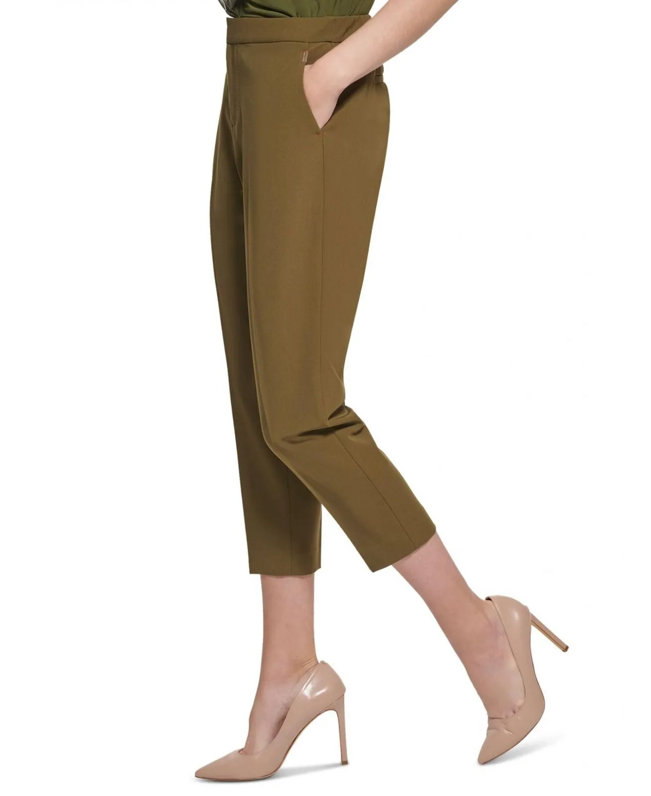 Tommy Hilfiger Women's Sloane Cropped Ankle Pants H26P017B