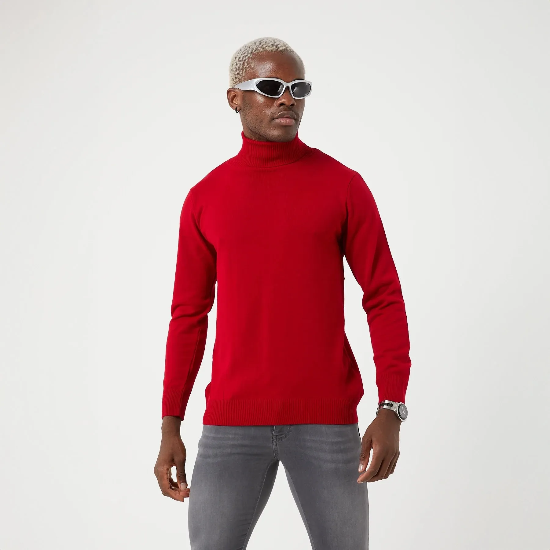 TR Premium Slim Fit Wool Turtle Neck Sweater for men - TR-11477