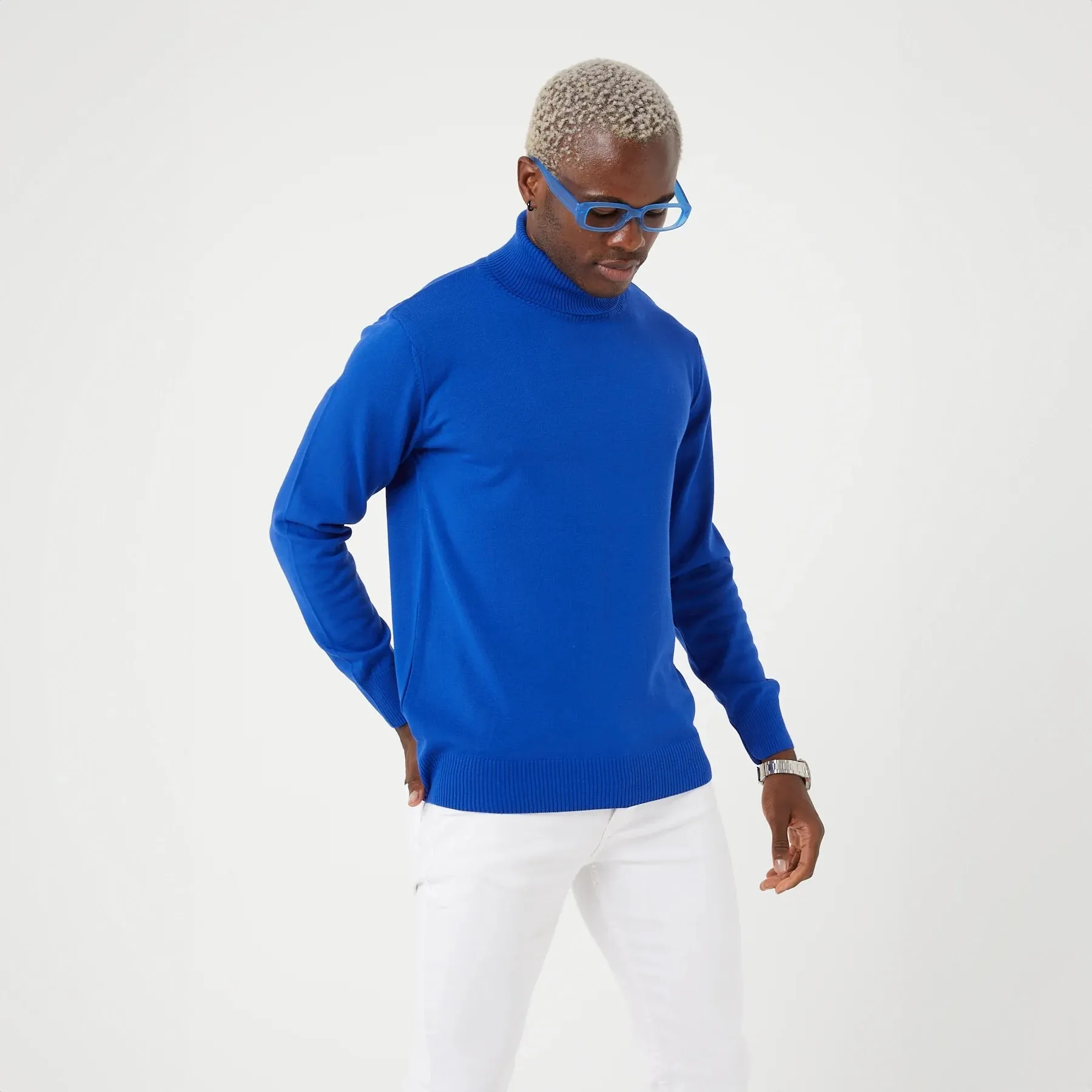TR Premium Slim Fit Wool Turtle Neck Sweater for men - TR-11477