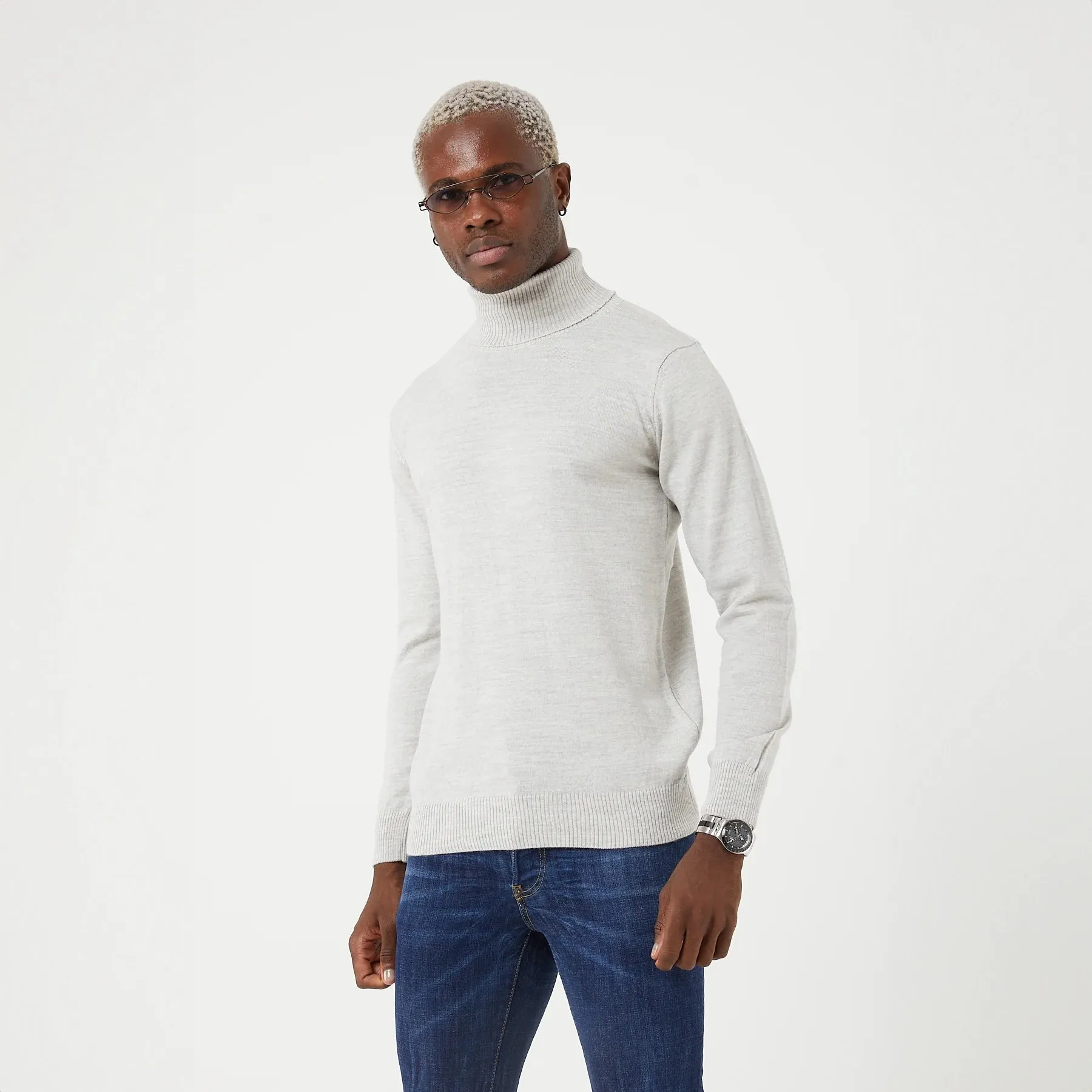 TR Premium Slim Fit Wool Turtle Neck Sweater for men - TR-11477