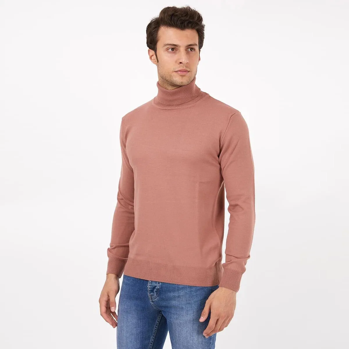 TR Premium Slim Fit Wool Turtle Neck Sweater for men - TR-11477