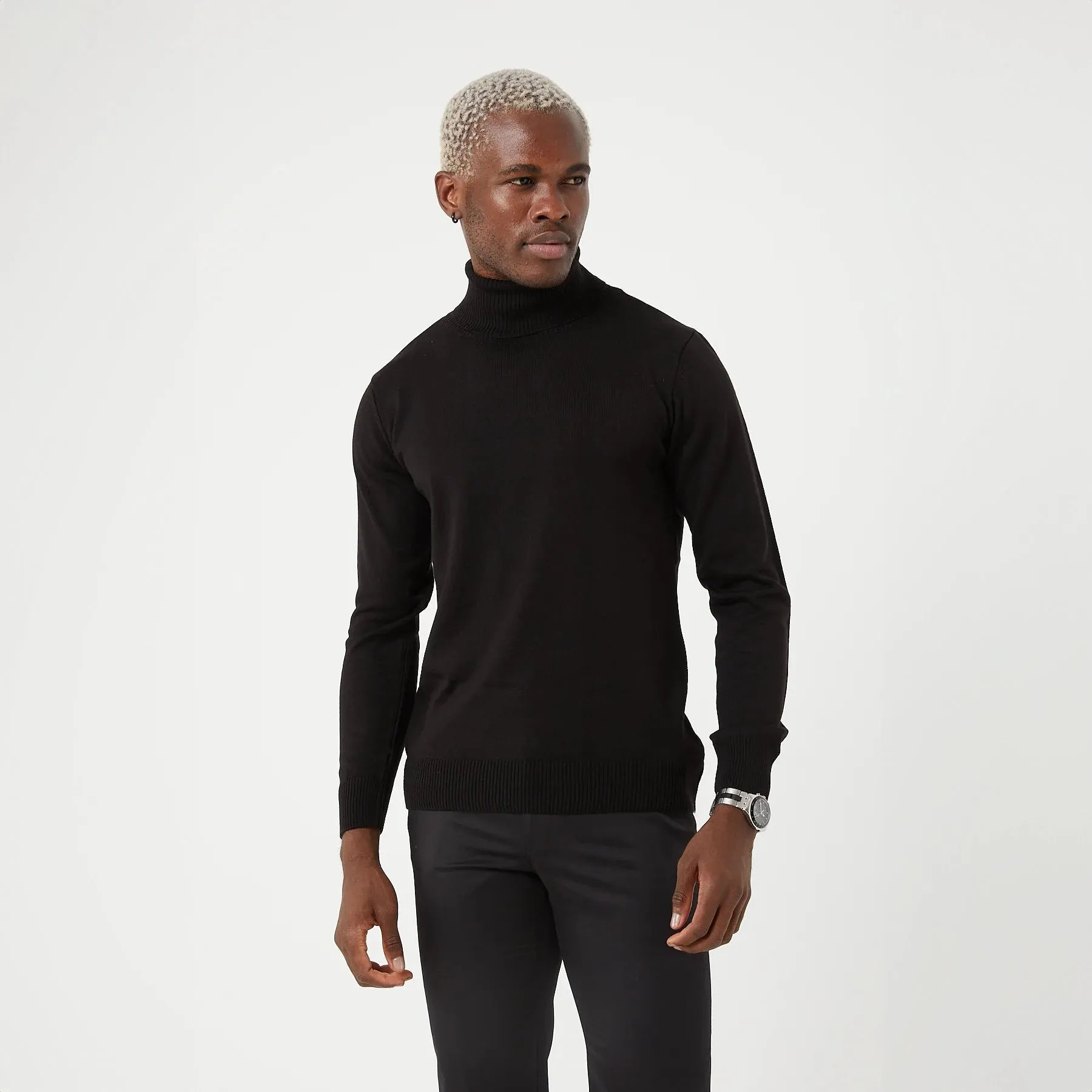 TR Premium Slim Fit Wool Turtle Neck Sweater for men - TR-11477