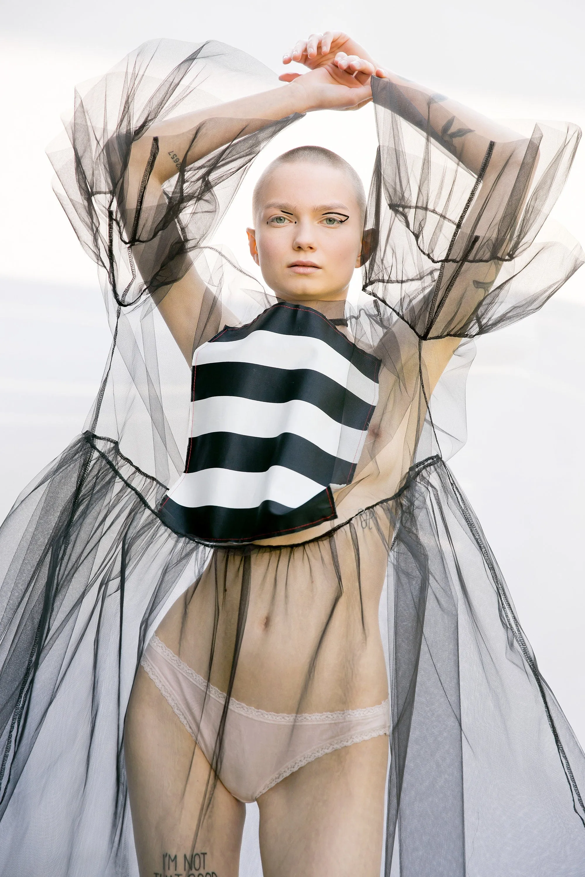 Transparent Tulle Cover Up, 112.341