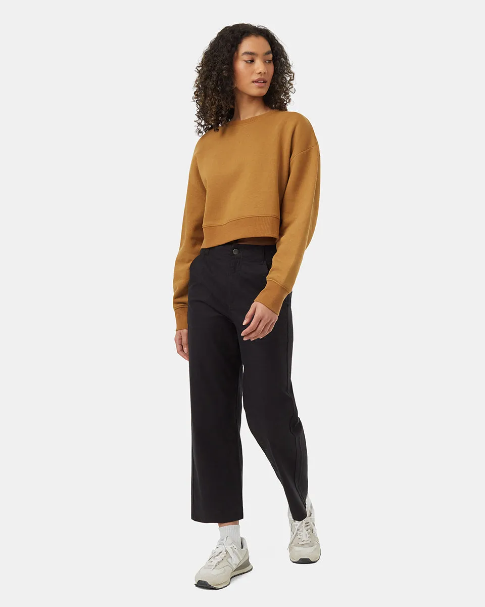 TreeFleece Oversized Cropped Crew