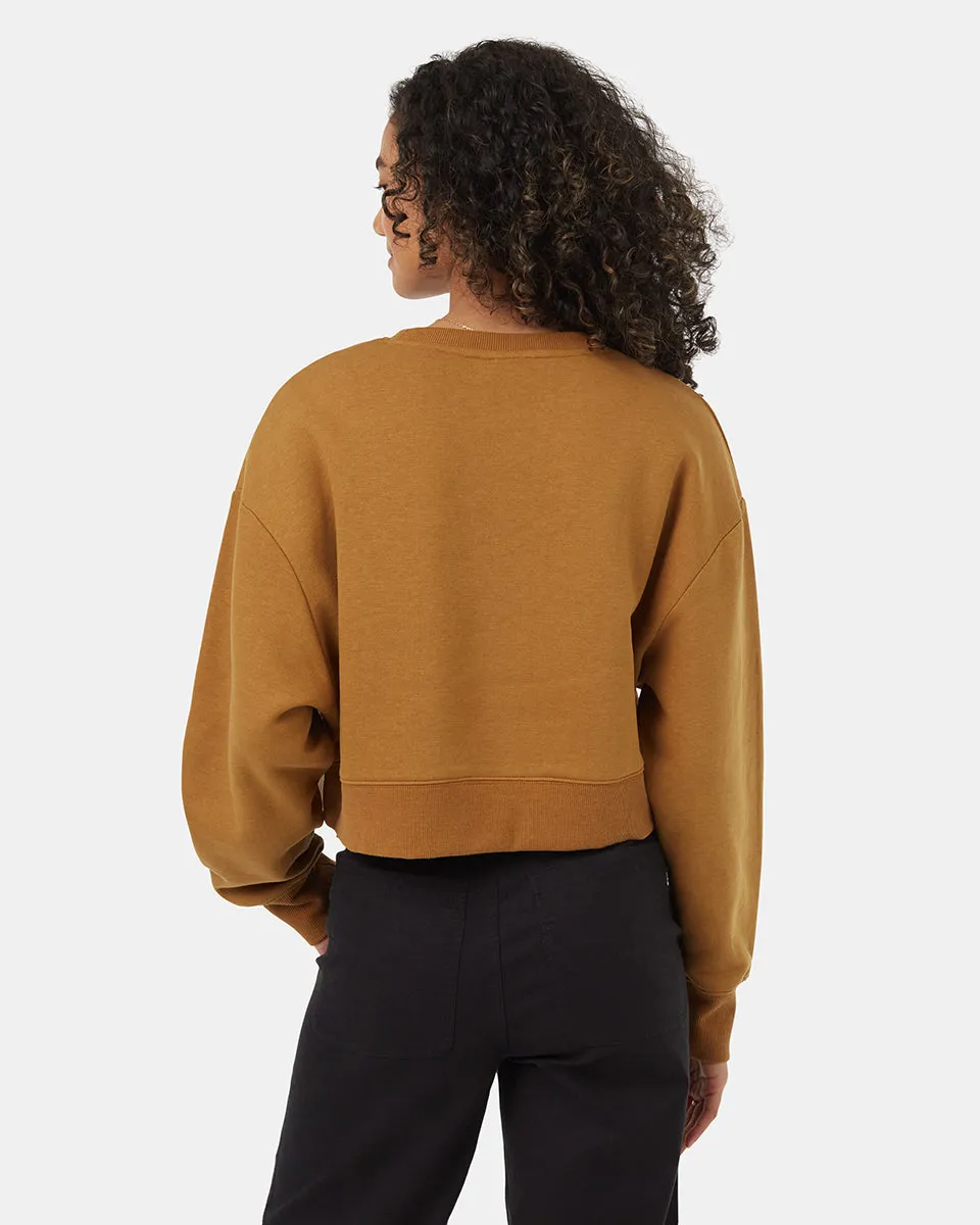 TreeFleece Oversized Cropped Crew