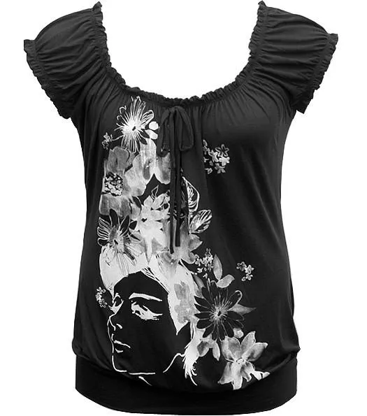 Trendy Diva Fun Black Shirt