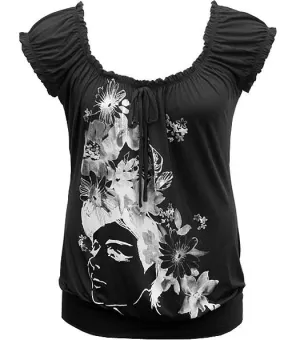 Trendy Diva Fun Black Shirt