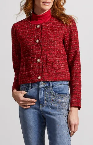 Tribal Earth Red Tweed Jacket