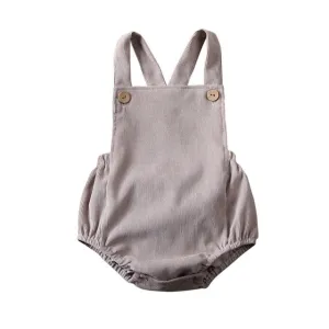 Unisex Baby Romper Gray