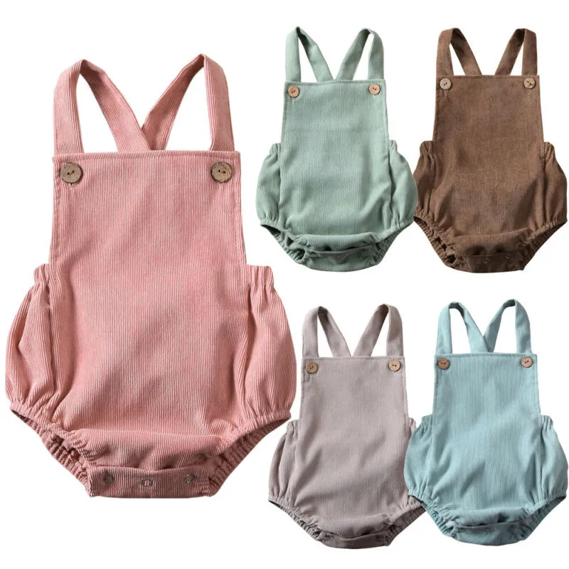 Unisex Baby Romper Gray