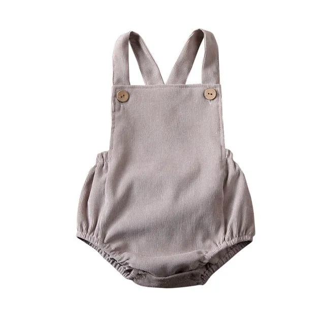 Unisex Baby Romper Gray