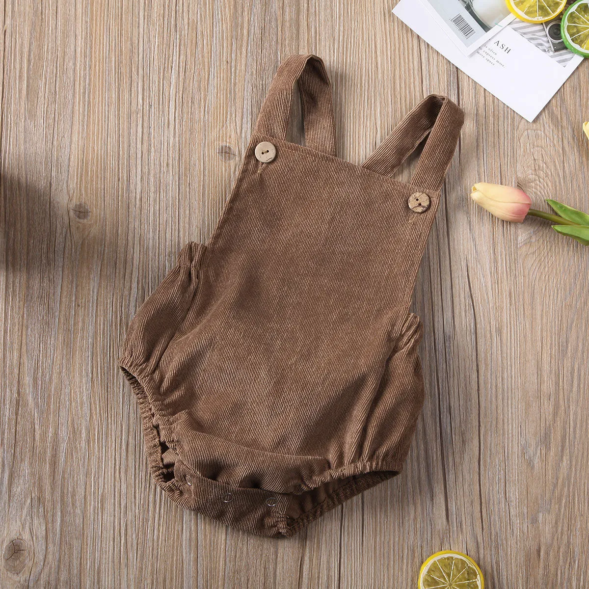 Unisex Baby Romper Khaki