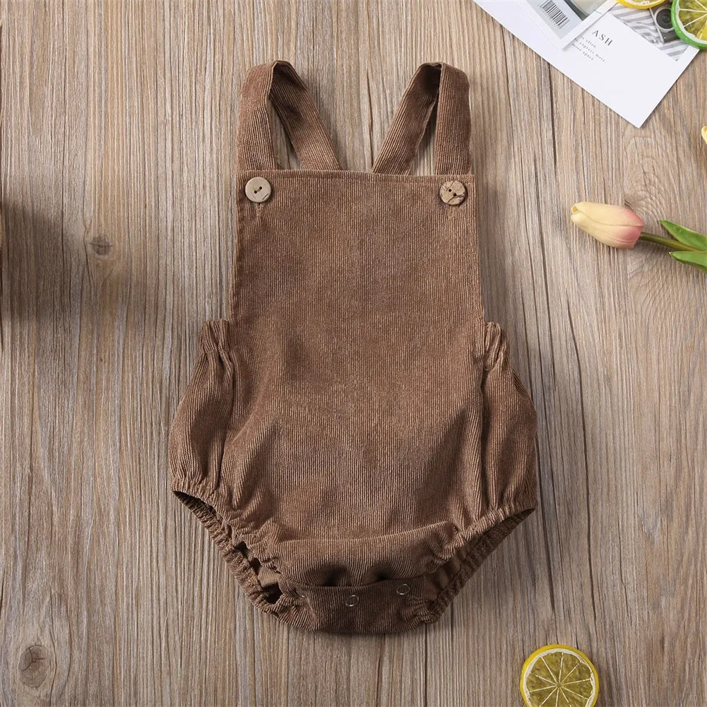 Unisex Baby Romper Khaki