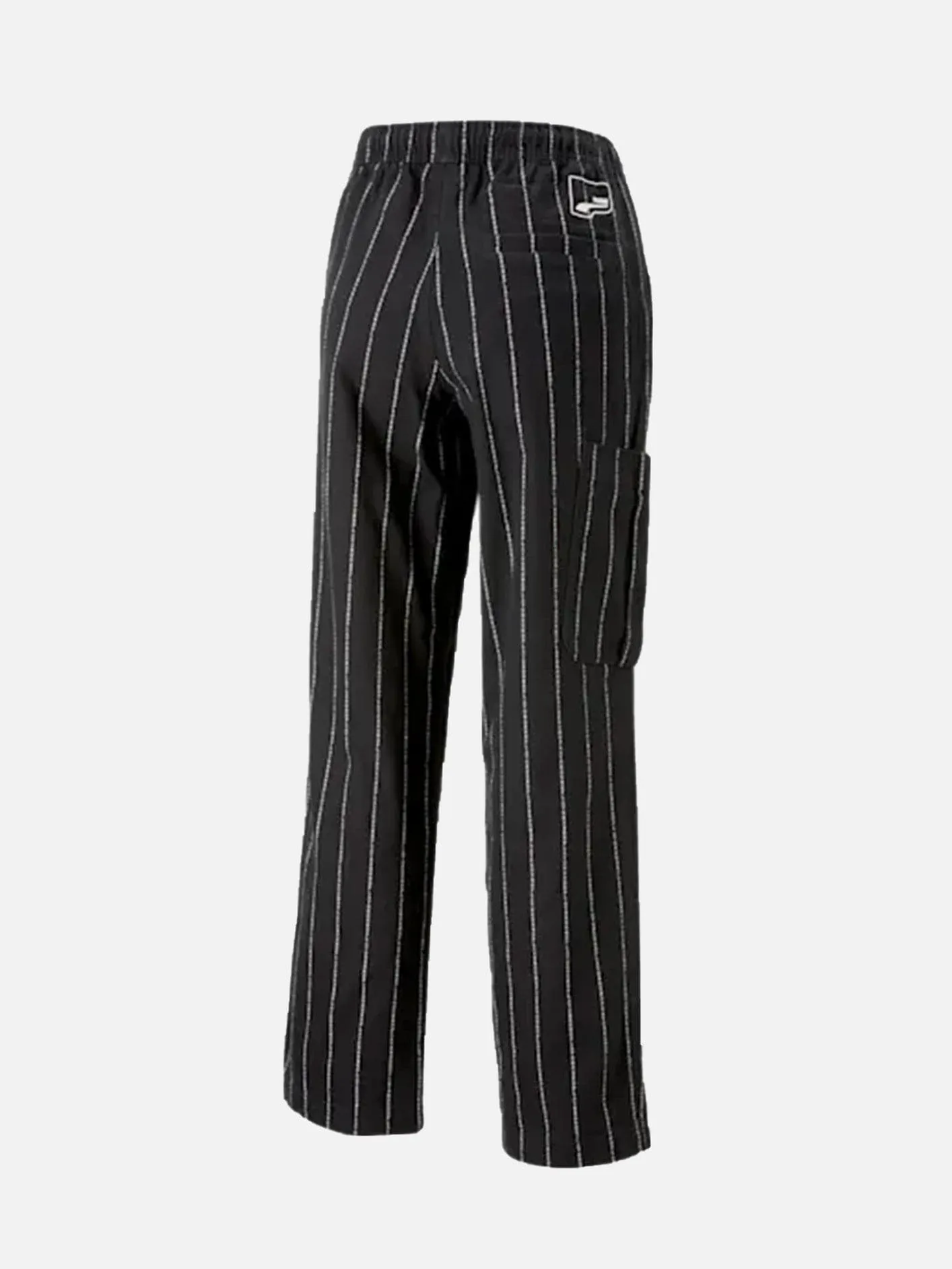 UPTOWN AOP Wide Leg Pants - Black