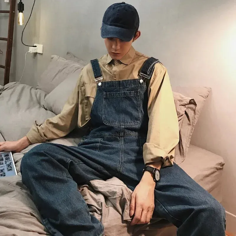 UrbanVogue's Herren Denim Jumpsuit: Deine Eintrittskarte zur mühelosen Coolness!