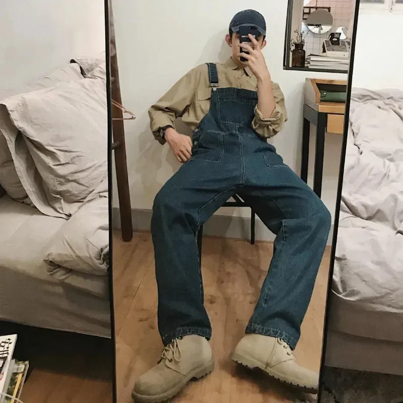 UrbanVogue's Herren Denim Jumpsuit: Deine Eintrittskarte zur mühelosen Coolness!