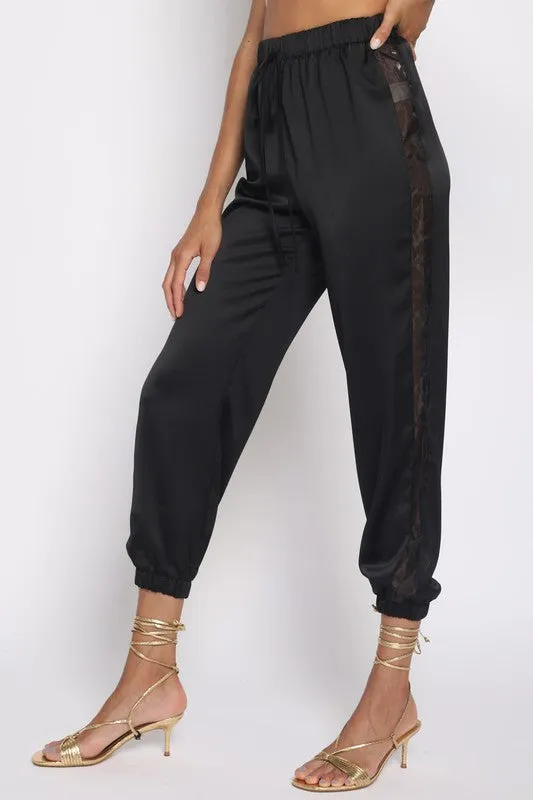 VALERIE SATIN JOGGER