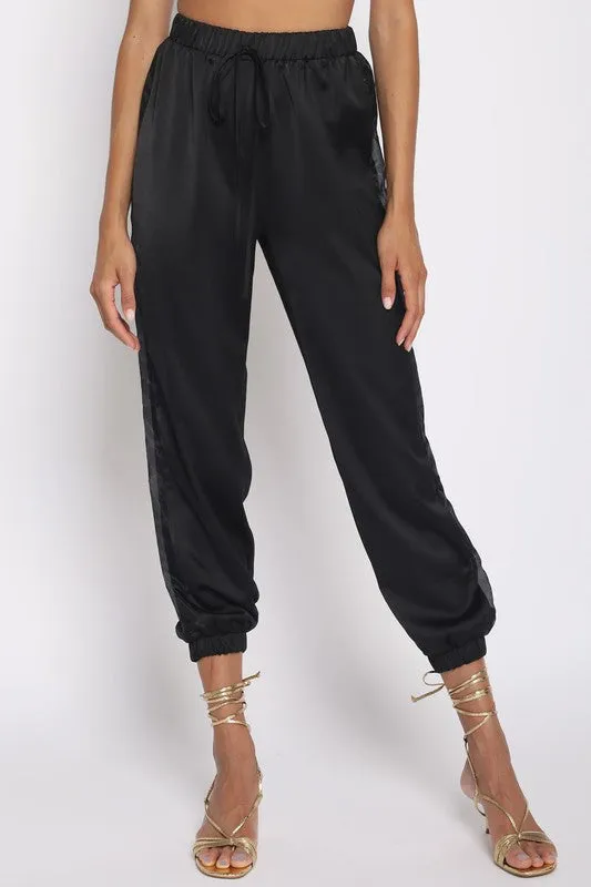 VALERIE SATIN JOGGER