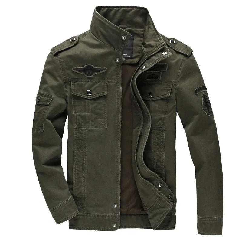 Valor Ridge™ | Men's Military Style Jacket | Stand-Up Collar, Durable Fabric & Stylish Design