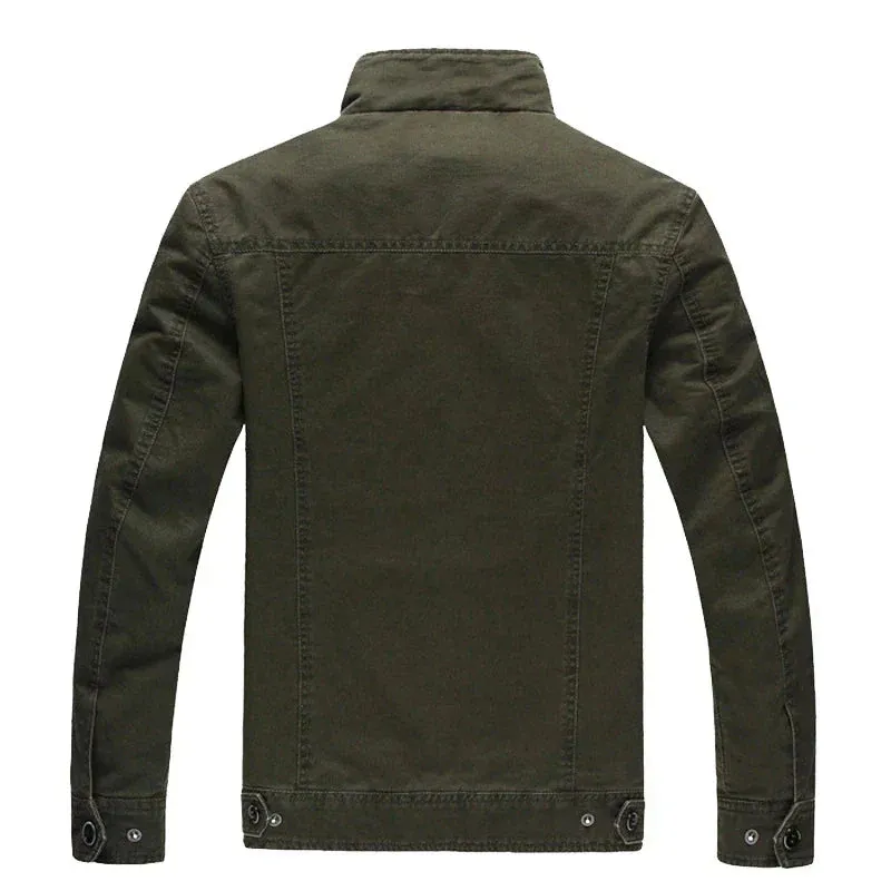 Valor Ridge™ | Men's Military Style Jacket | Stand-Up Collar, Durable Fabric & Stylish Design