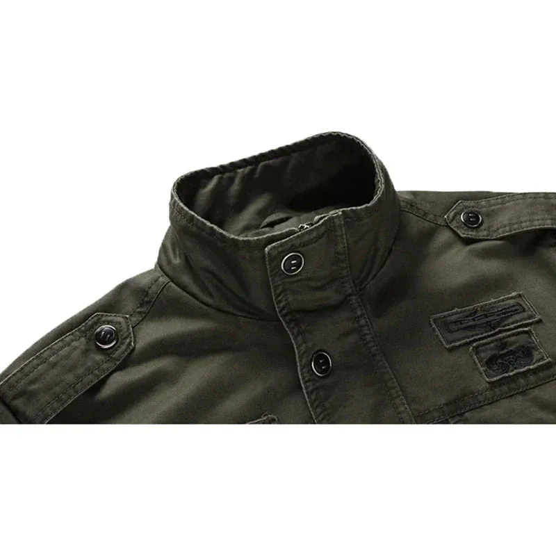 Valor Ridge™ | Men's Military Style Jacket | Stand-Up Collar, Durable Fabric & Stylish Design