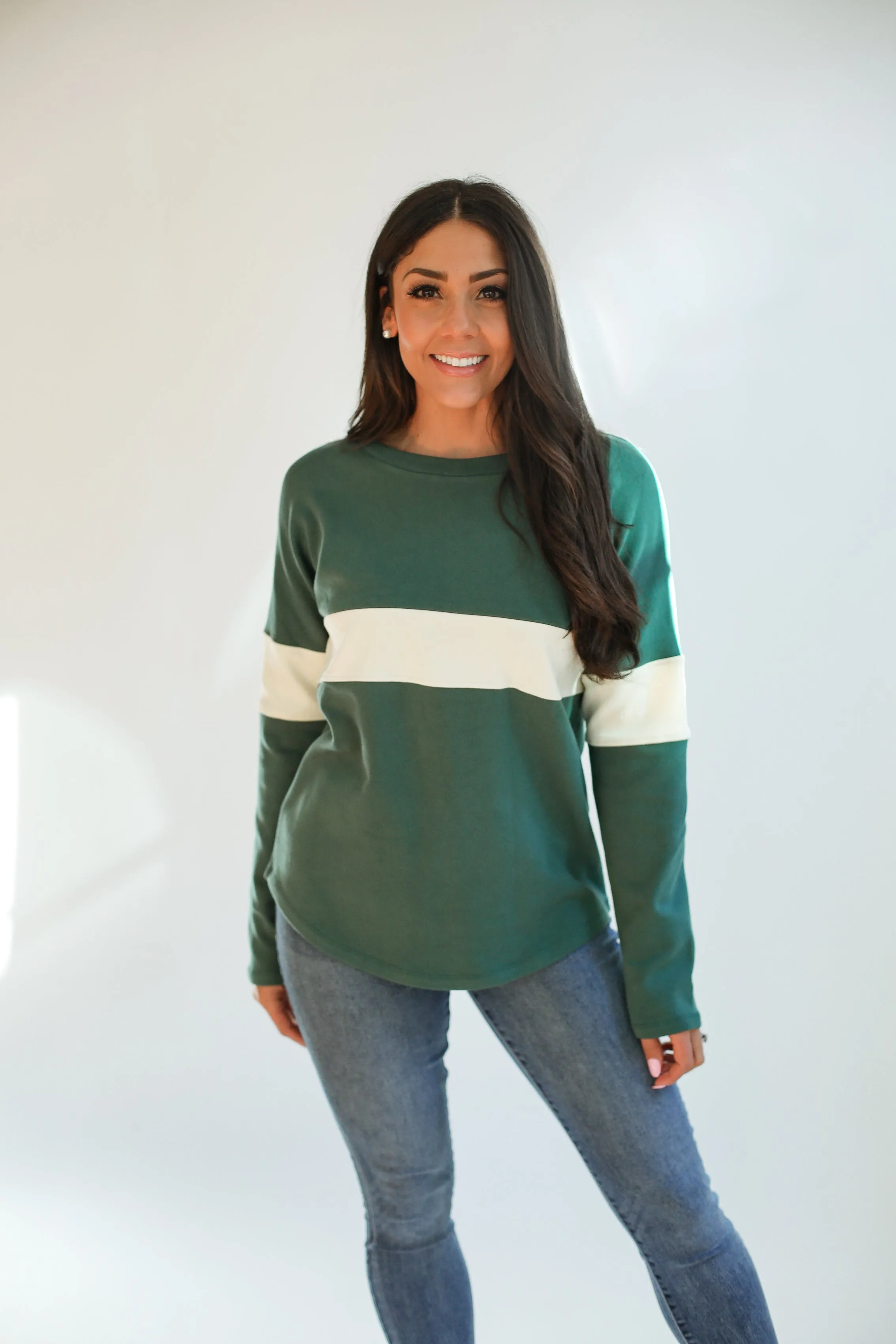 Varsity Dual Zip Breastfeeding Long Sleeve