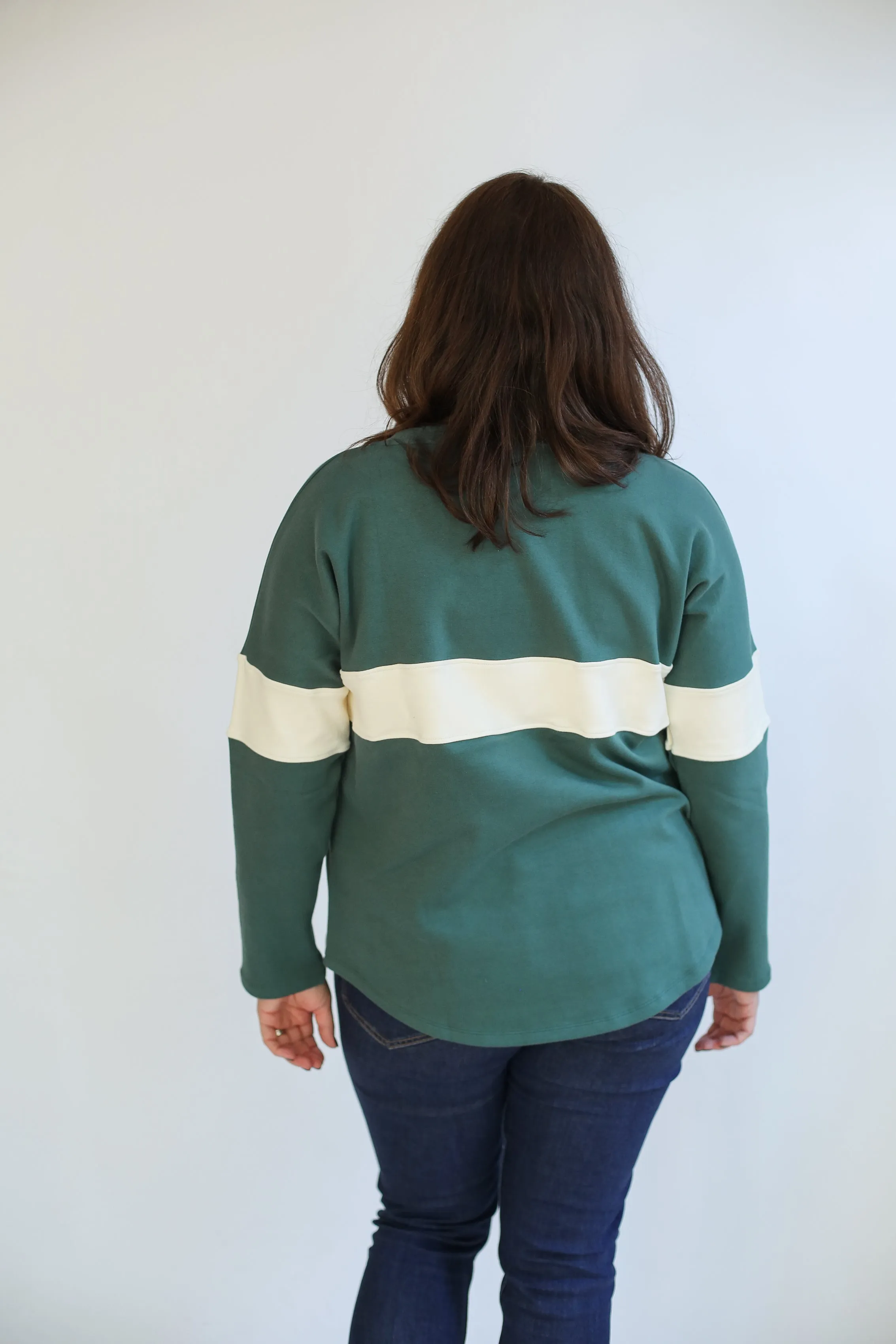 Varsity Dual Zip Breastfeeding Long Sleeve