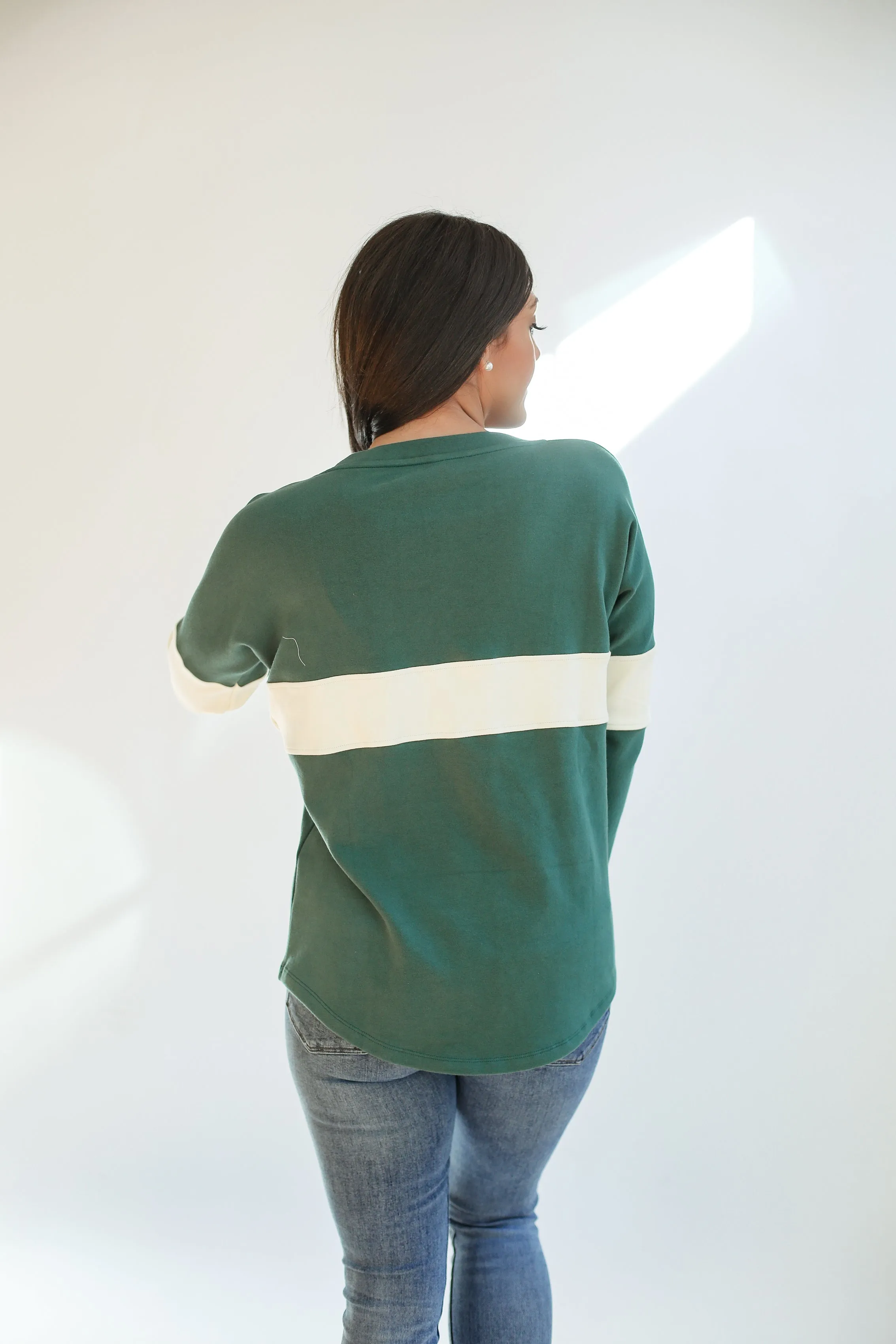 Varsity Dual Zip Breastfeeding Long Sleeve