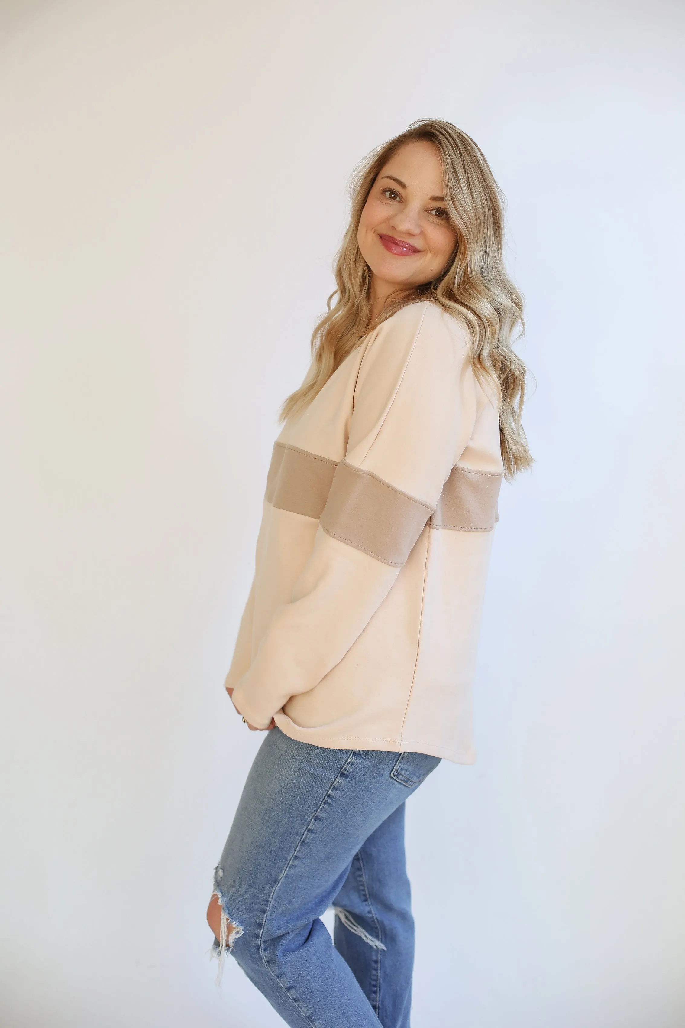 Varsity Dual Zip Breastfeeding Long Sleeve