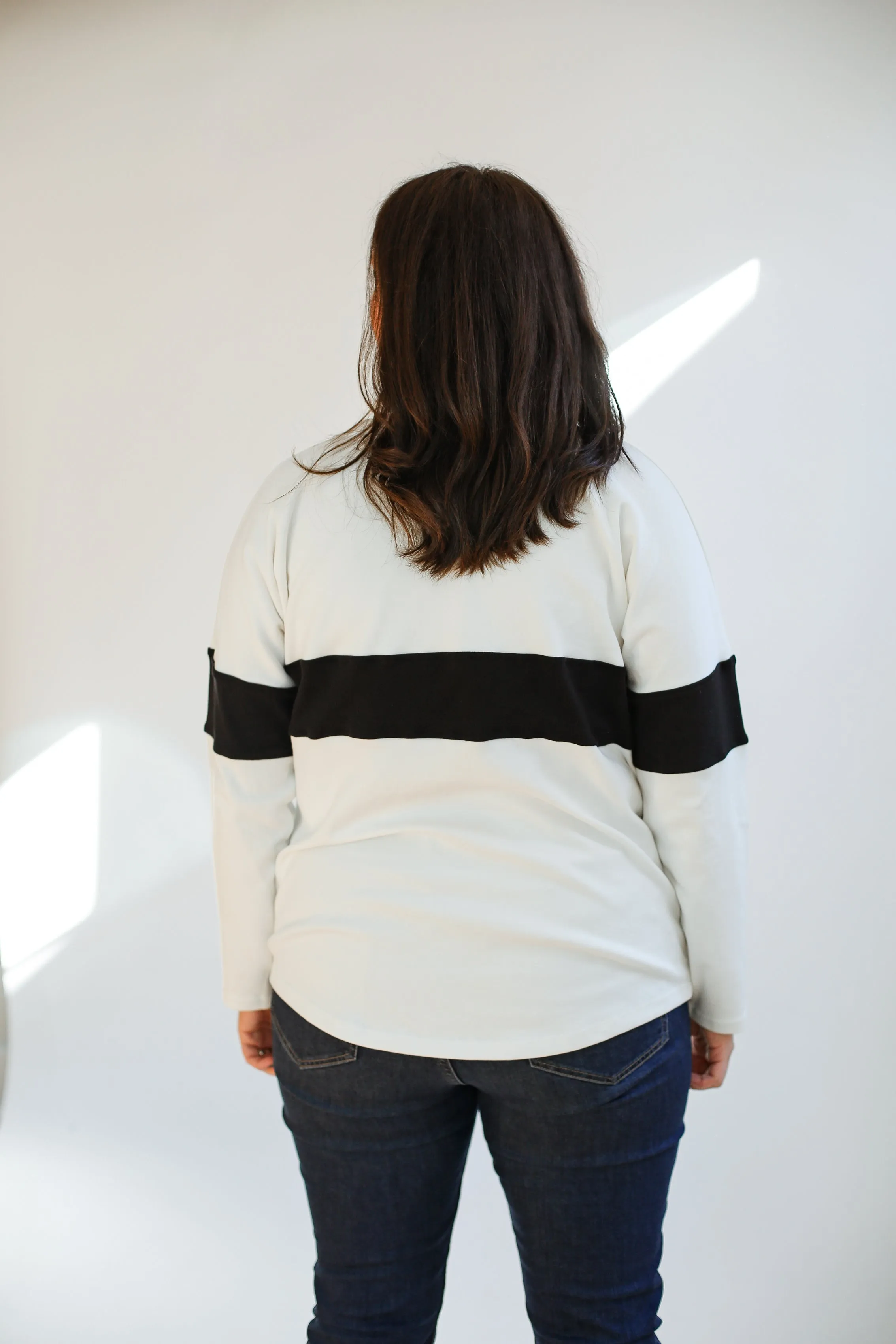 Varsity Dual Zip Breastfeeding Long Sleeve