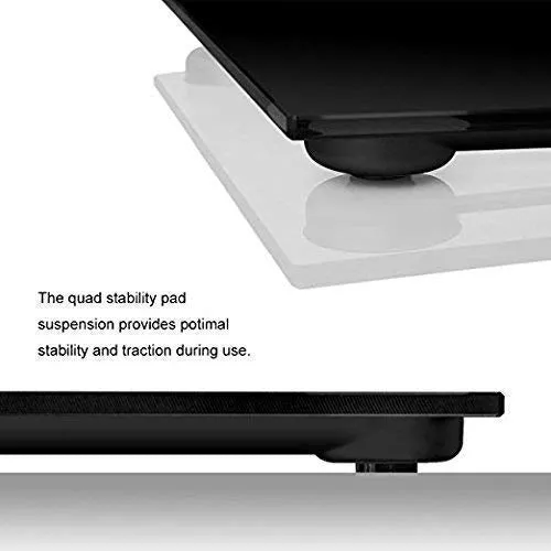 VELLURA SALES® Personal Digital Bathroom Weighing Scale glass weight Machine for body weight measurement (8mm White Round Weighing machine) (180 KG, BLACK GLASS)