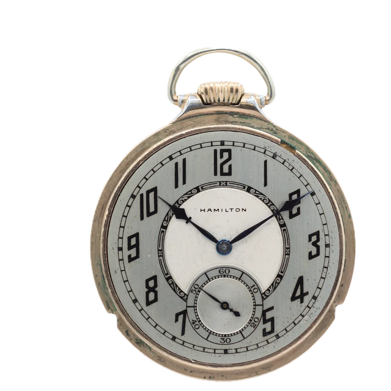 Vintage 16s 1929 Hamilton Enamel Pocket Watch 974 Special 10k GF w Box & Papers