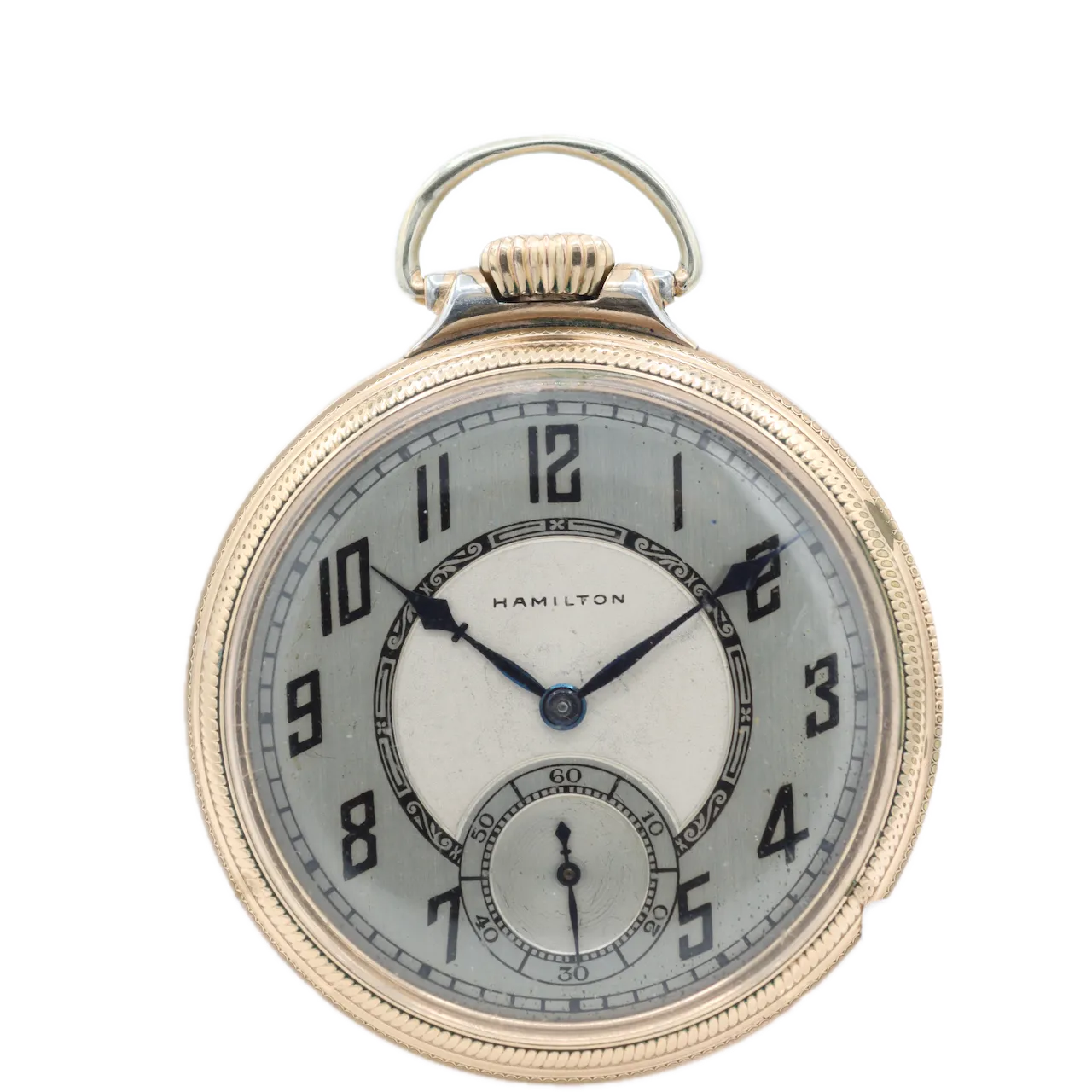 Vintage 16s 1929 Hamilton Enamel Pocket Watch 974 Special 10k GF w Box & Papers