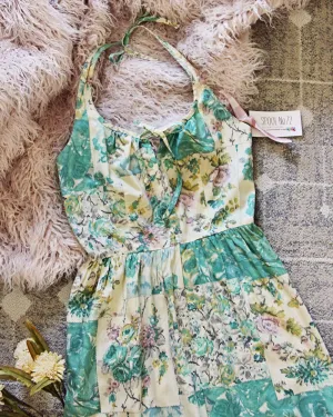 Vintage 70's Rose Vine Dress