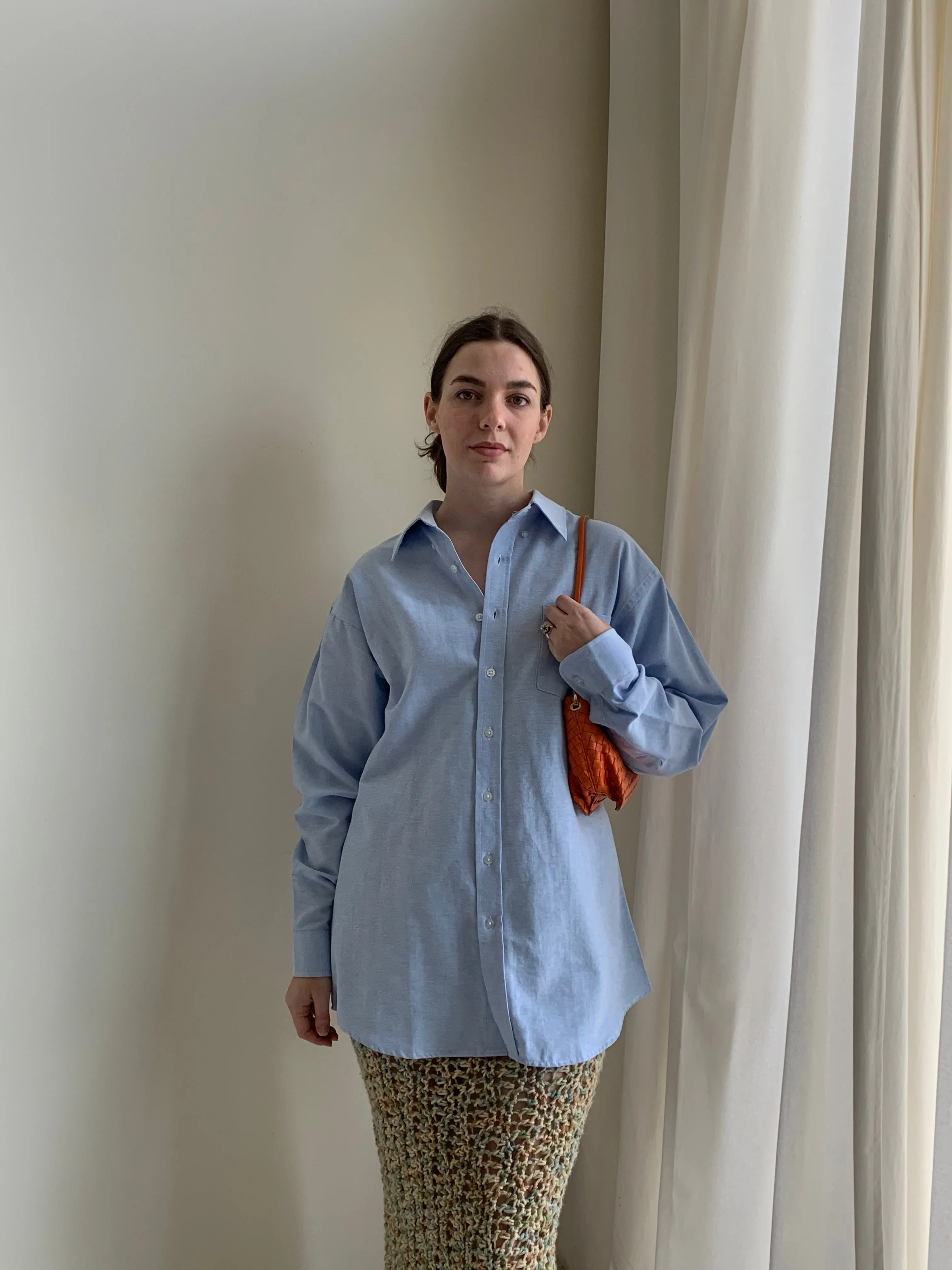 Vintage Bottega Veneta orange shoulder bag