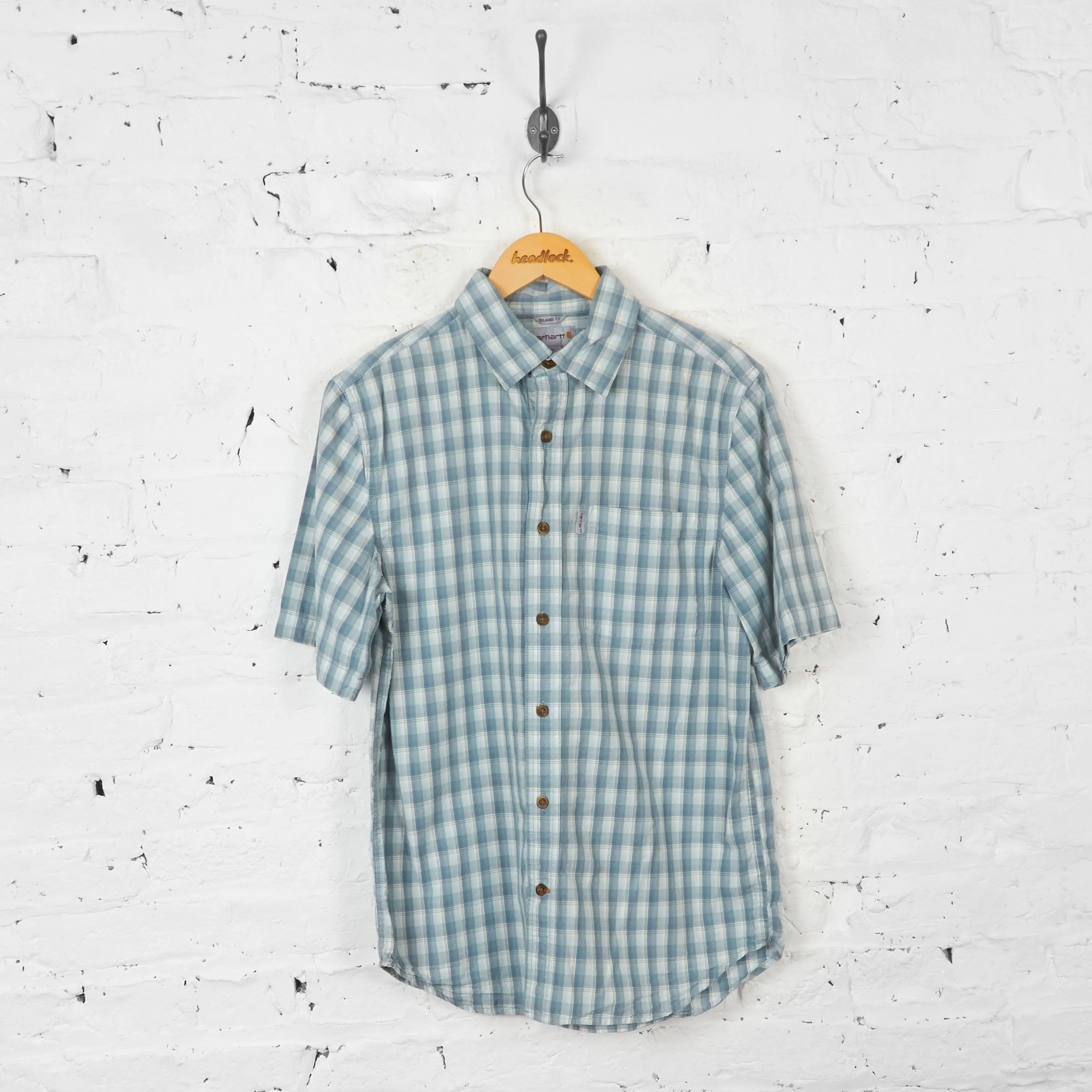 Vintage Carhartt Check Shirt - Blue - M