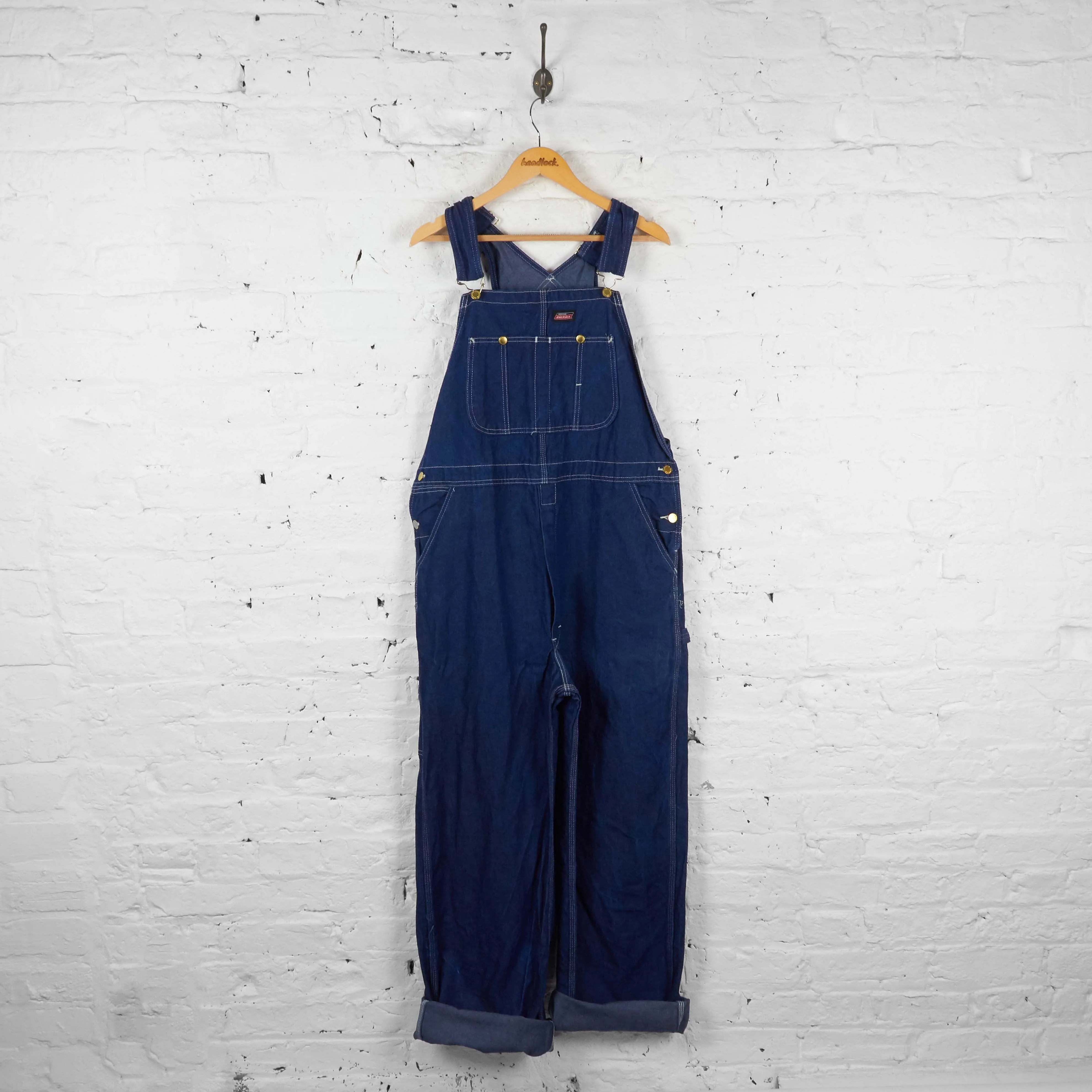 Vintage Dickies Denim Dungarees - Blue - XL