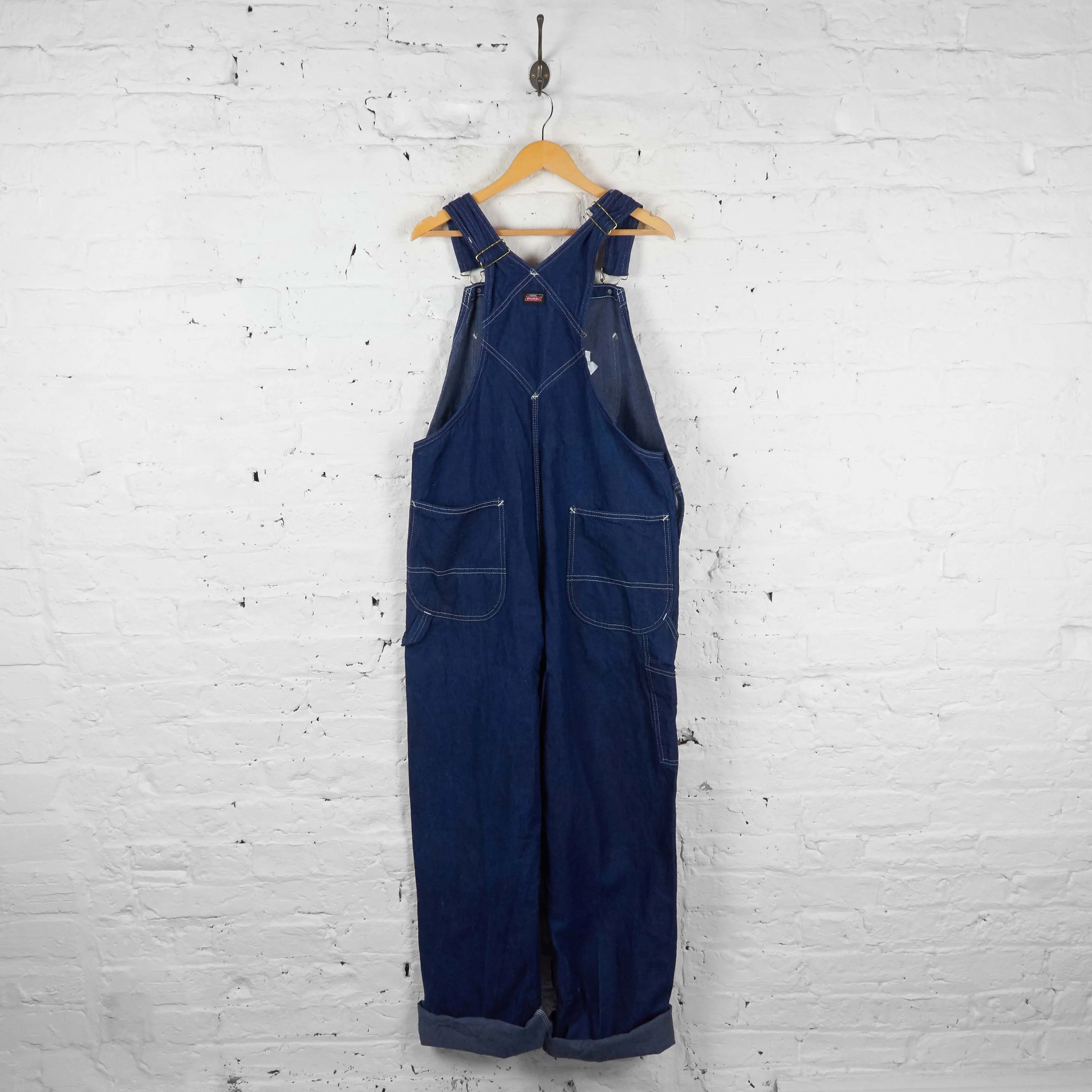 Vintage Dickies Denim Dungarees - Blue - XL