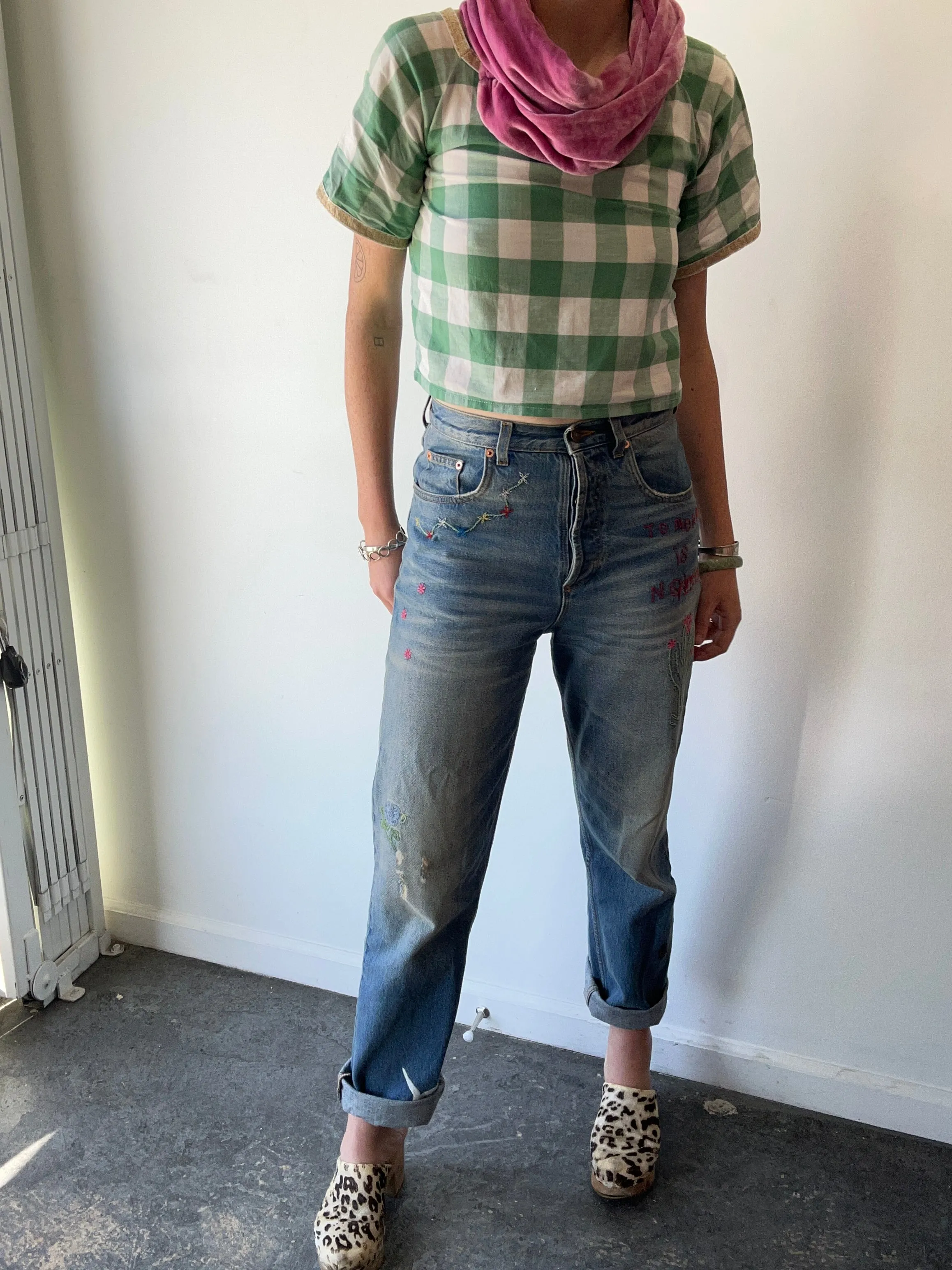 Vintage Gucci Embroidered Jeans