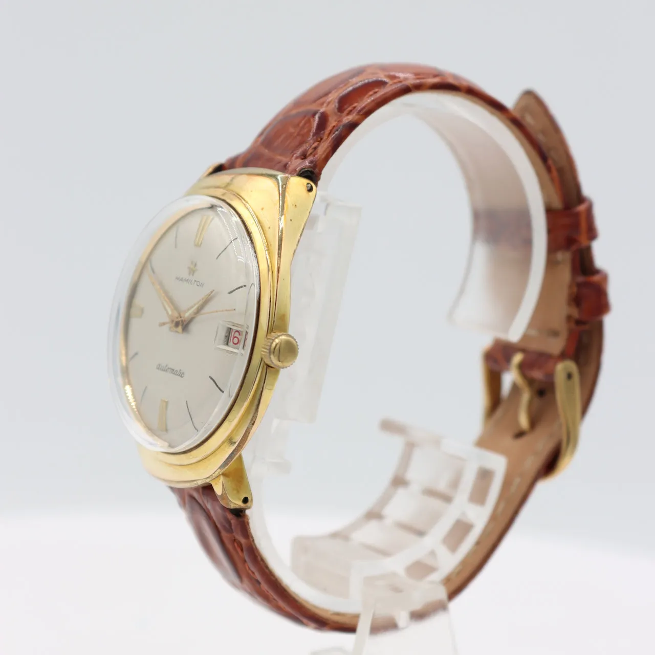 Vintage Hamilton 64010-4 Men's Automatic Wristwatch 64 USA Steel & Gold Tone