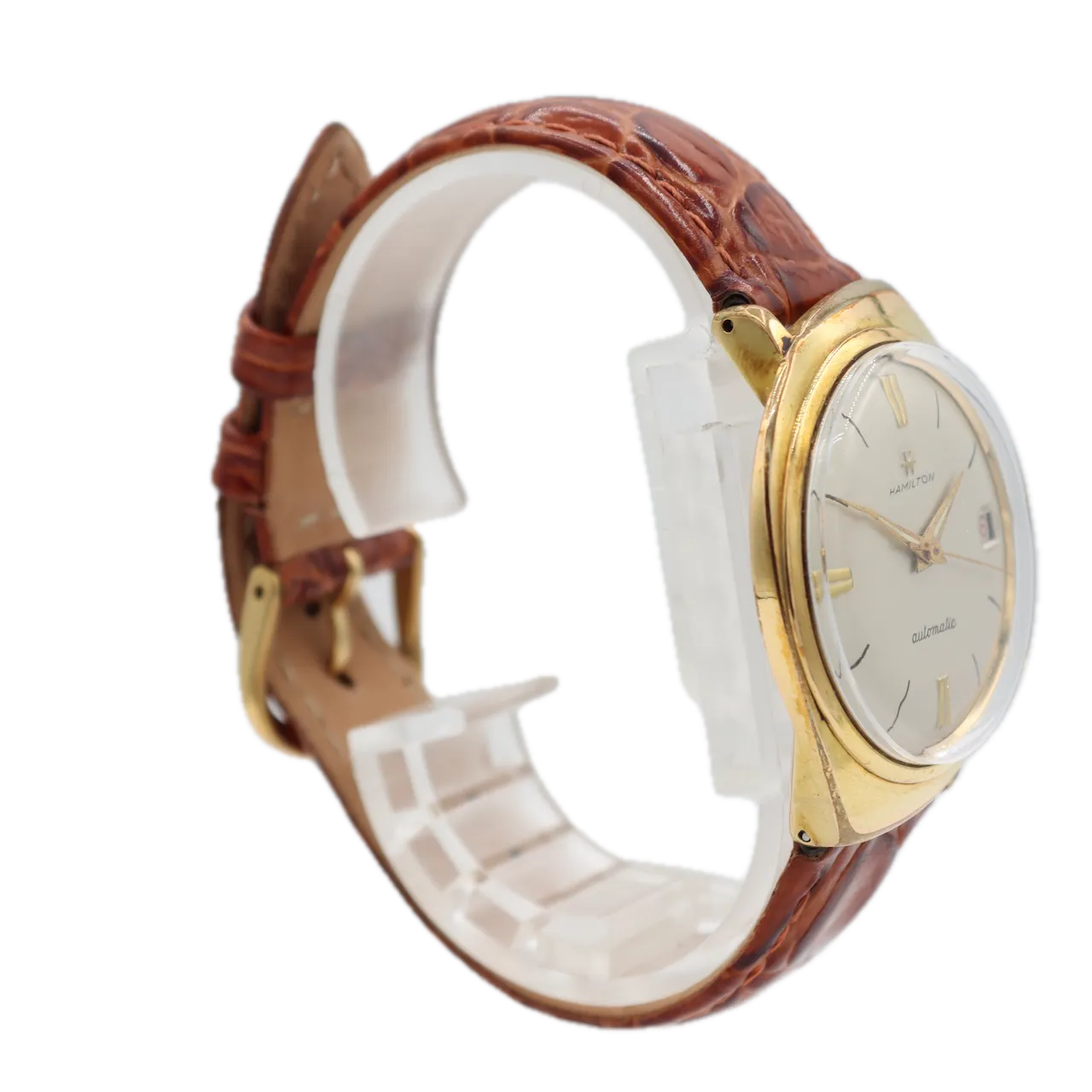 Vintage Hamilton 64010-4 Men's Automatic Wristwatch 64 USA Steel & Gold Tone