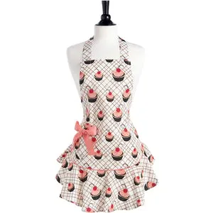 Vintage Inspired Apron Cherry Cupcakes