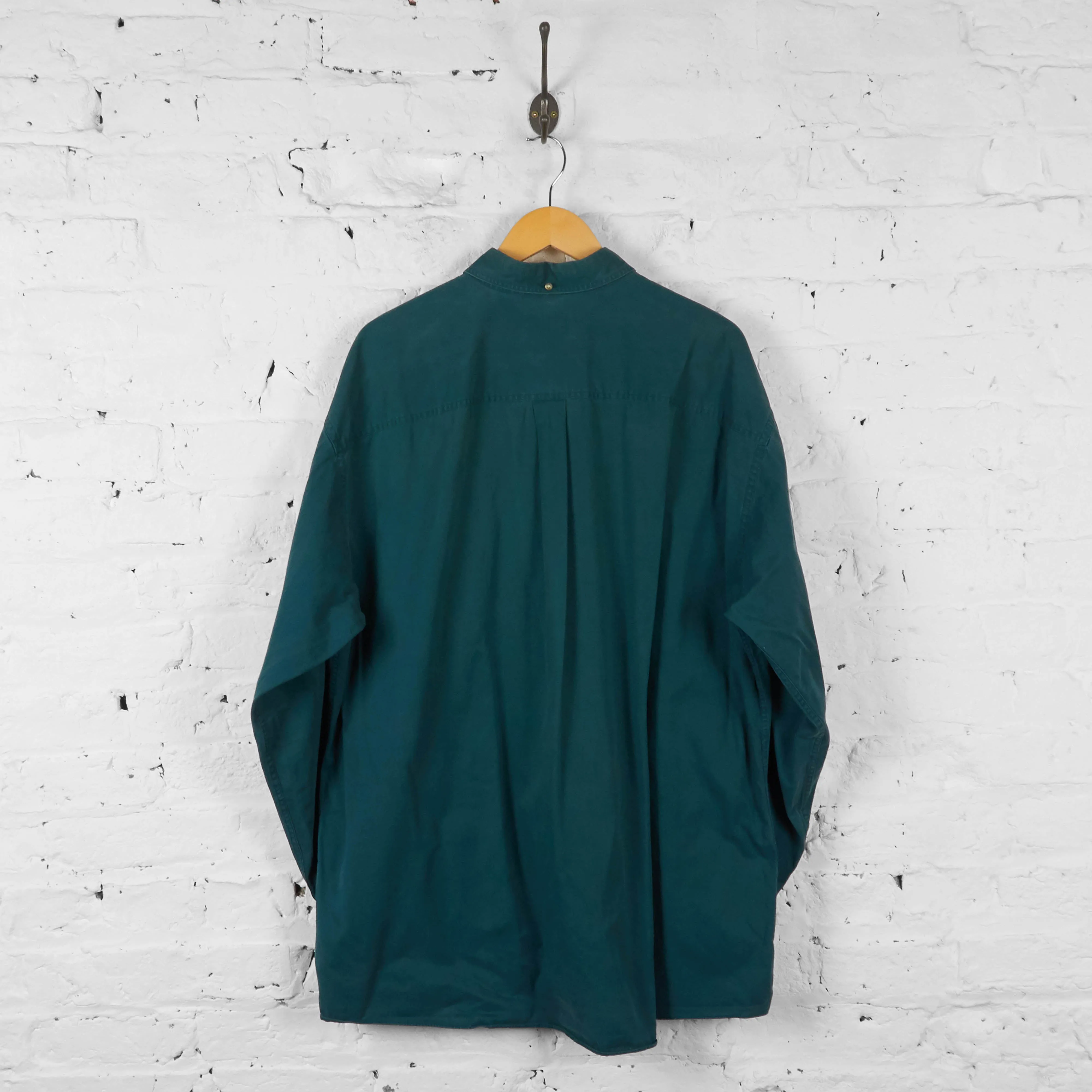 Vintage Long Sleeve Shirt - Green - XXL