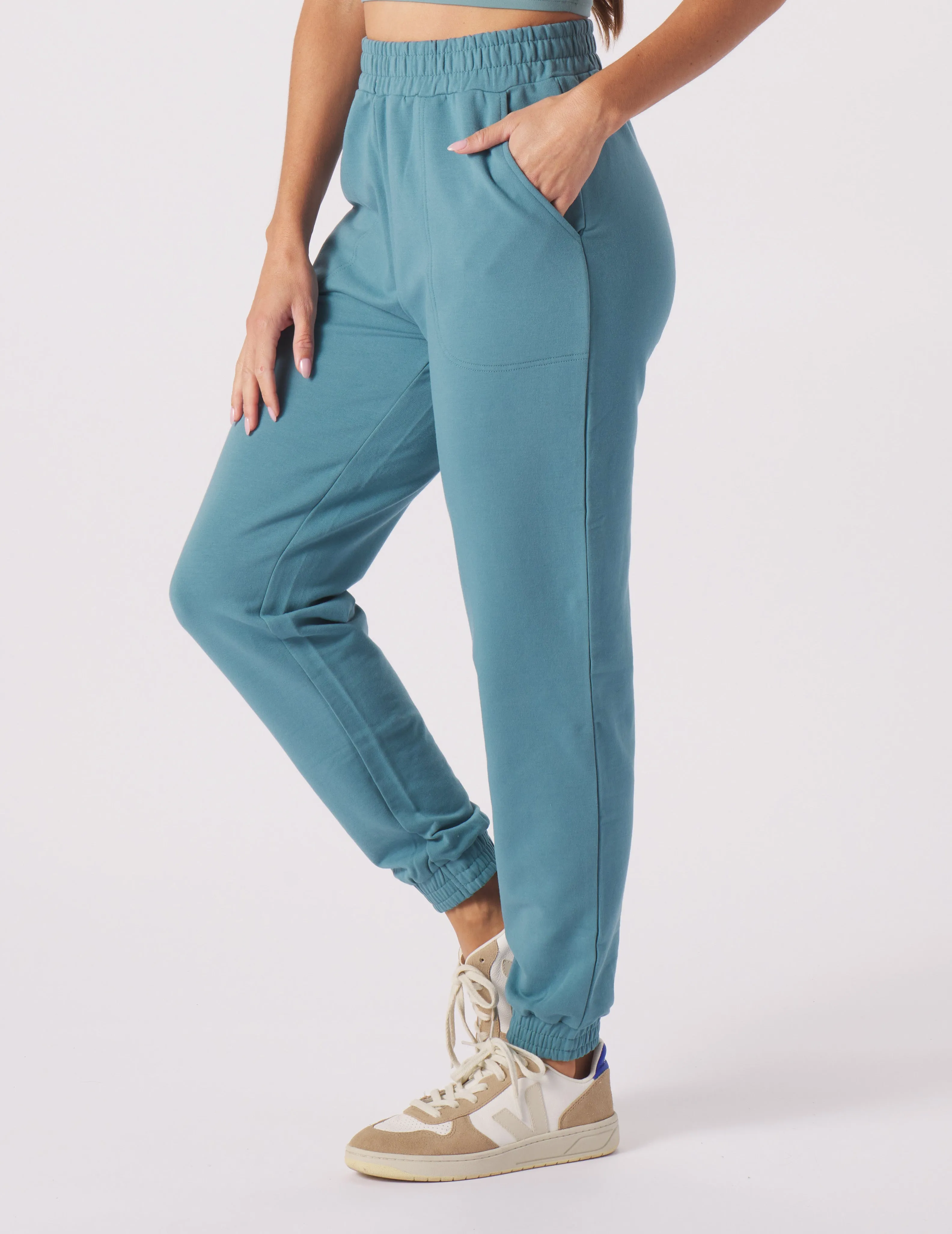 Vintage Oversized Jogger: Lagoon