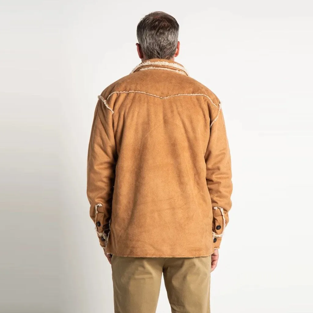 Vintage Washed Sherpa Button Jacket