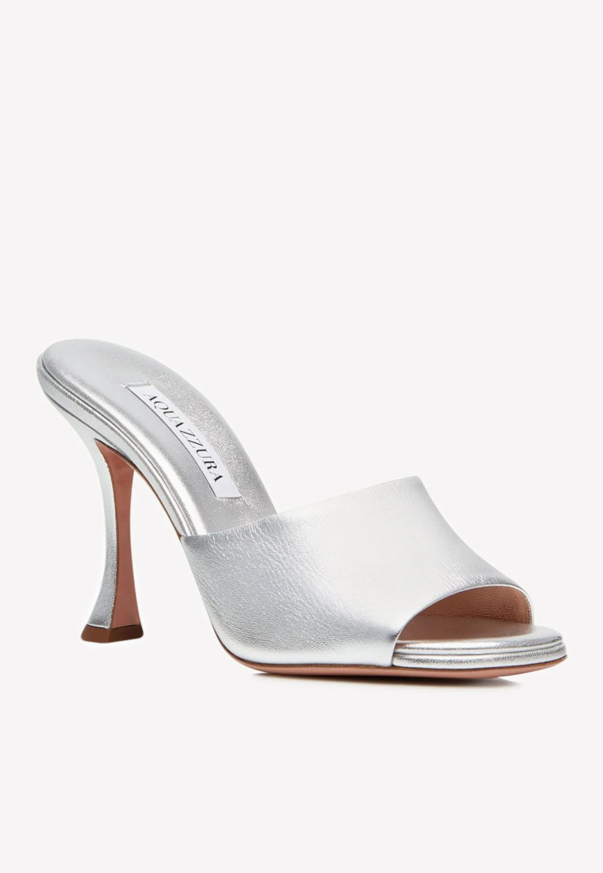 Violette 95 Metallic Leather Mules