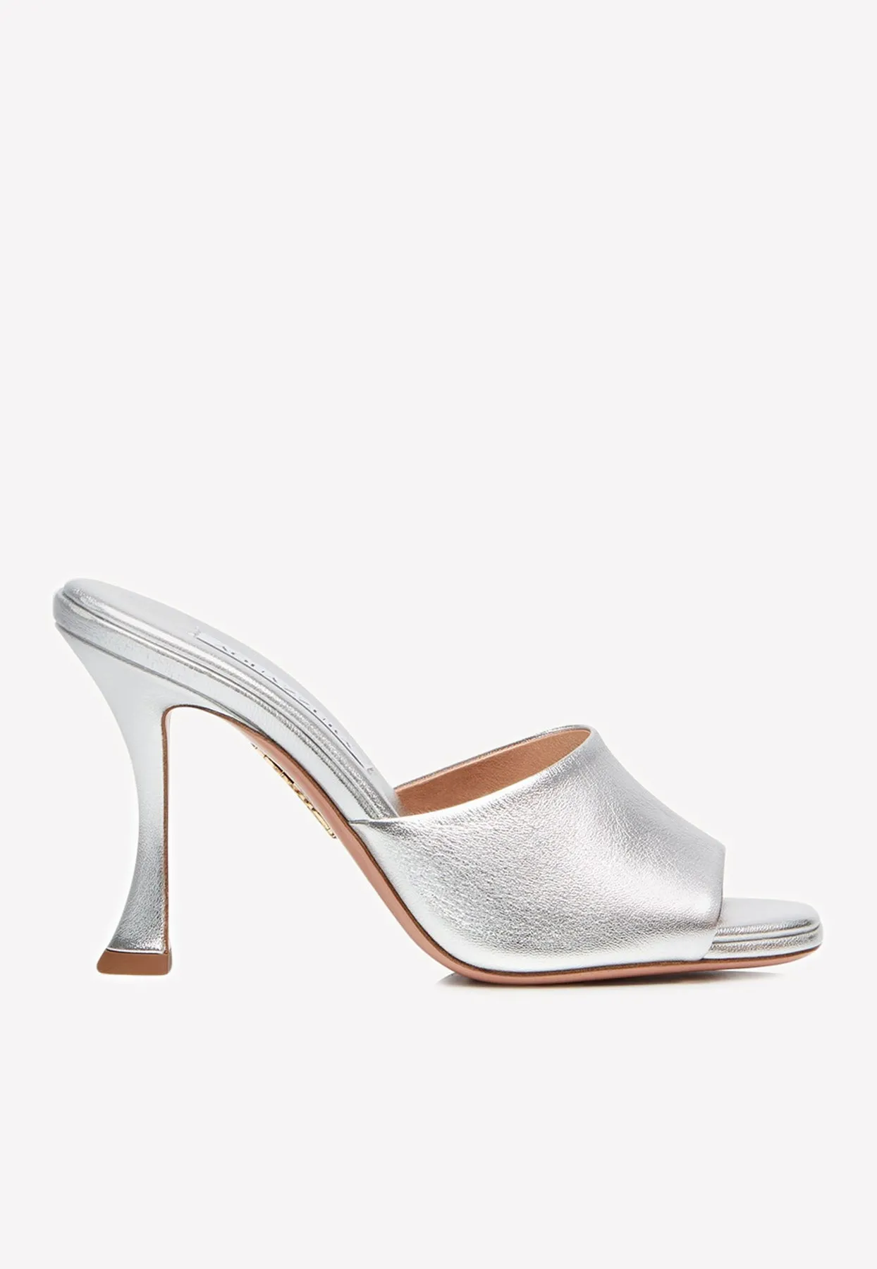 Violette 95 Metallic Leather Mules